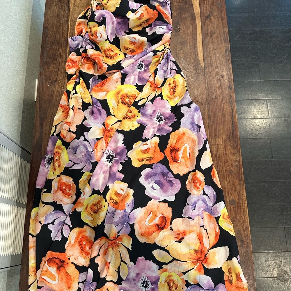 Floral Strapless Dress